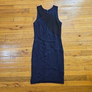 Yigal Azrouel Navy Bodycon Midi Dress Women's Size 4
